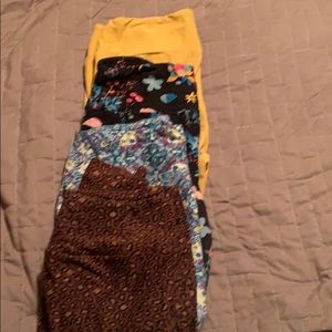 Lularoe leggings 4 pair OS